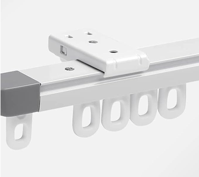 Compact mini silent curtain track for quiet and smooth operation