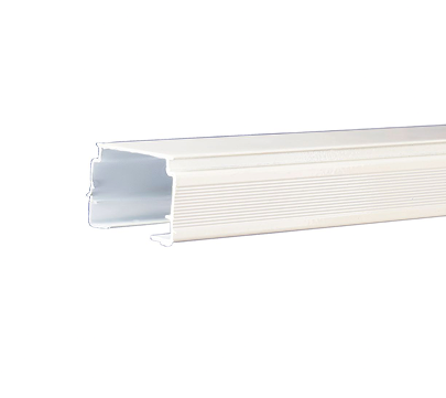 Vertical blinds track channel for effortless panel movement